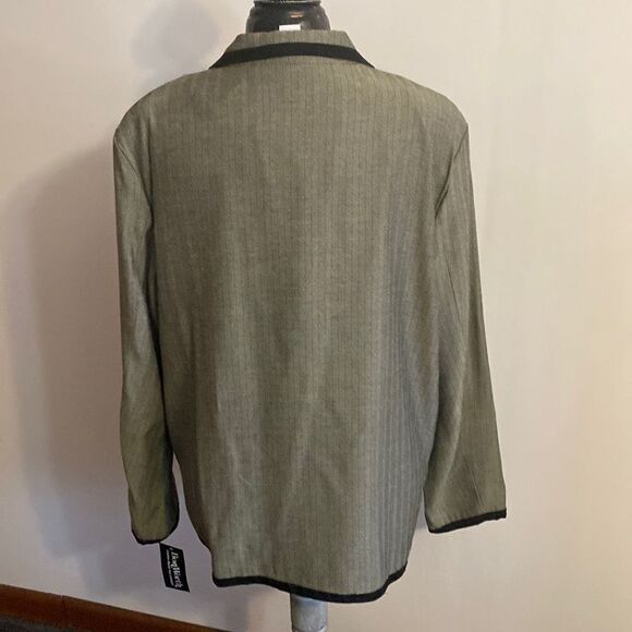 BonWorth Gray, Black Tweeded 3 button blazer with pockets, size XL - Picture 2 of 3